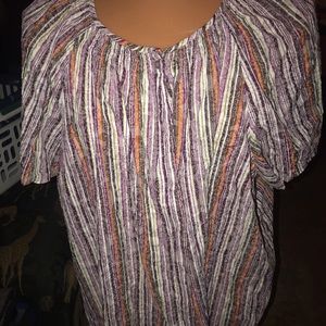 Multi color top. Cool and comfy for summer